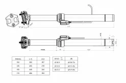 Brand-X Ascend II XL Dropper Sattelstütze (170 Mm) -Deutschland Fahrradzubehör Verkaufs-Shop Brand X Ascend II XL 170mm Dropper Seatpost Dropper Seats posts Black BRNDXDRPA02XL316489170 2