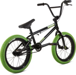 Stolen Agent 16" BMX Bike (2022) 5 Stolen Agent 16" BMX Bike (2022) -Deutschland Fahrradzubehör Verkaufs-Shop Stolen Agent 16 BMX Bike Black Green 2022 03
